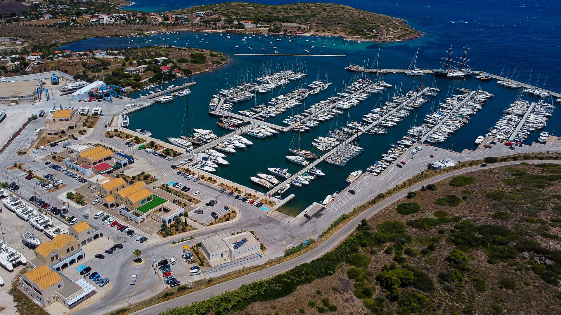 Greek Sailing Academy base at Olympic Marina Lavrio